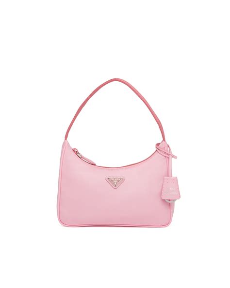 prada nylon pink mini bag